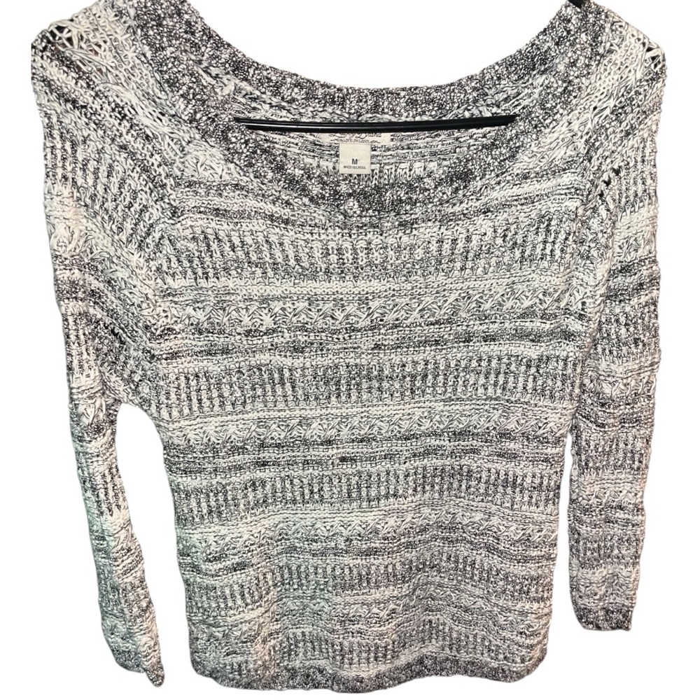 2/$20 Lucky Brand Women’s Gray Marled Pullover Sweater SIZE MEDIUM